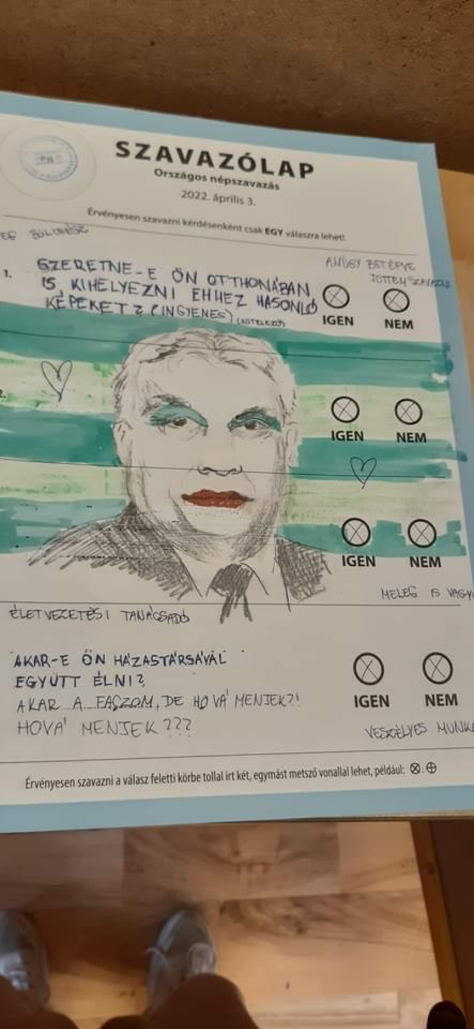 ¡Puaj! 12+  Raras razones para el Érvénytelen Népszavazás! A szavazatok megoszlása · érvényesen szavazott:
