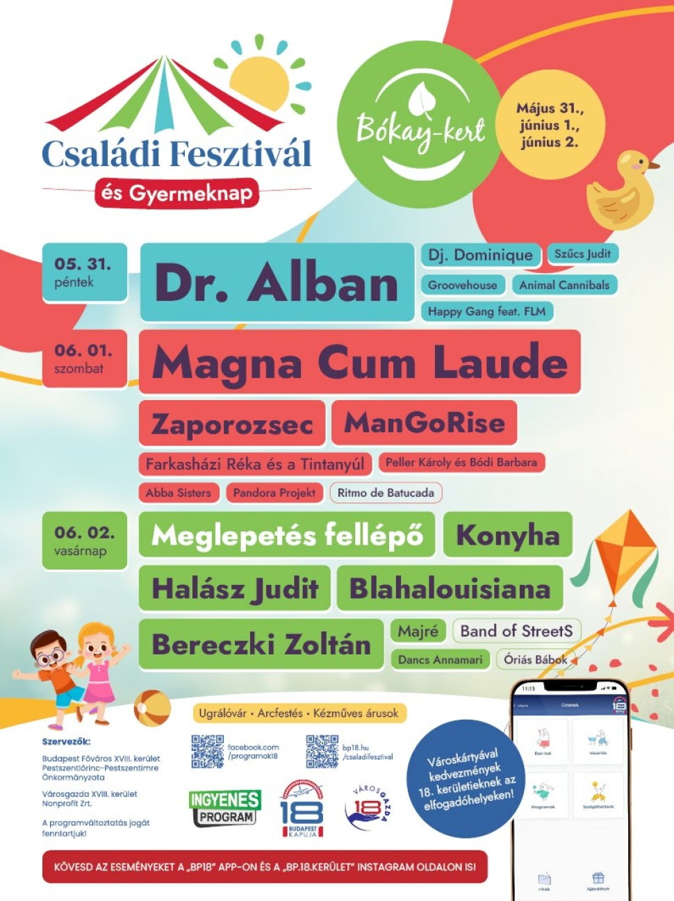 Budapest Gyereknap 2024 a Bókay Kertben színes gyerek programokkal várják a gyermekeket és felnőtteket
