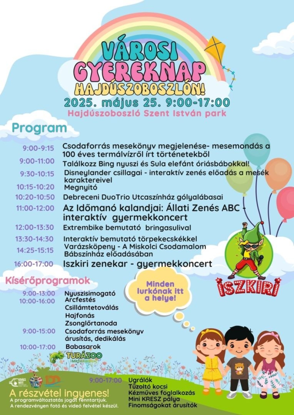 Hajdúszoboszlói gyermeknapi programok