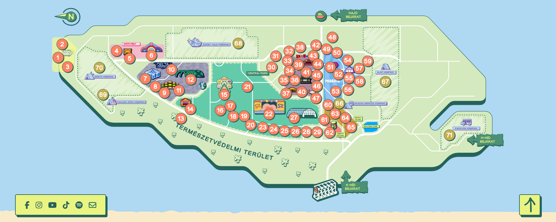 Sziget Fesztivál 2025 térkép